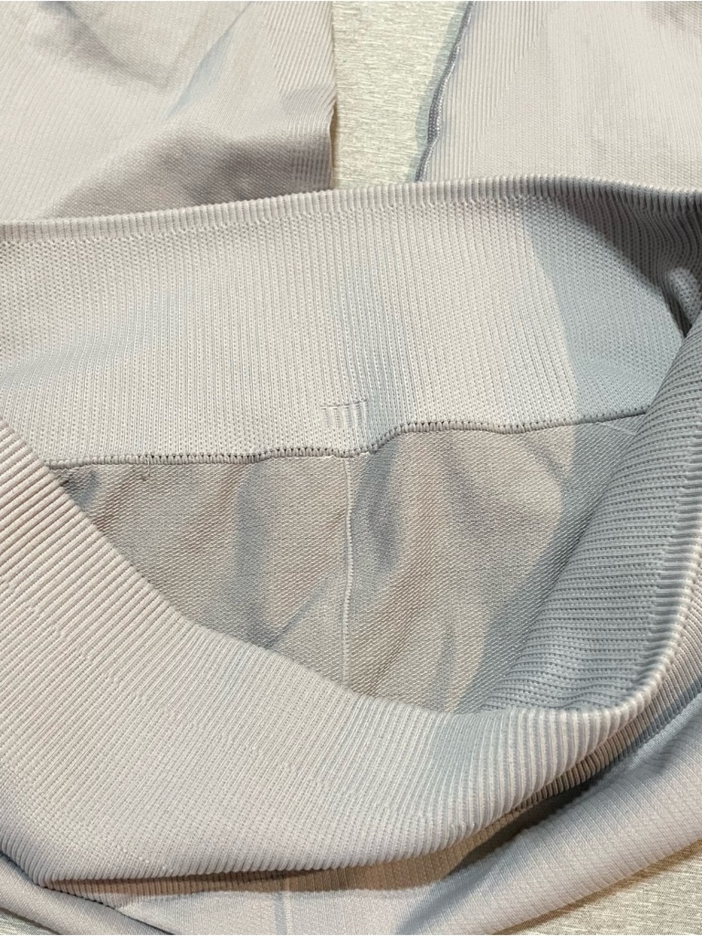 Lululemon Awakening Crop Leggings Gray Size 12 Ruched Mesh - Picture 10 of 11